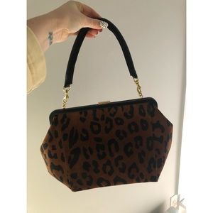 Clare V Leopard handbag